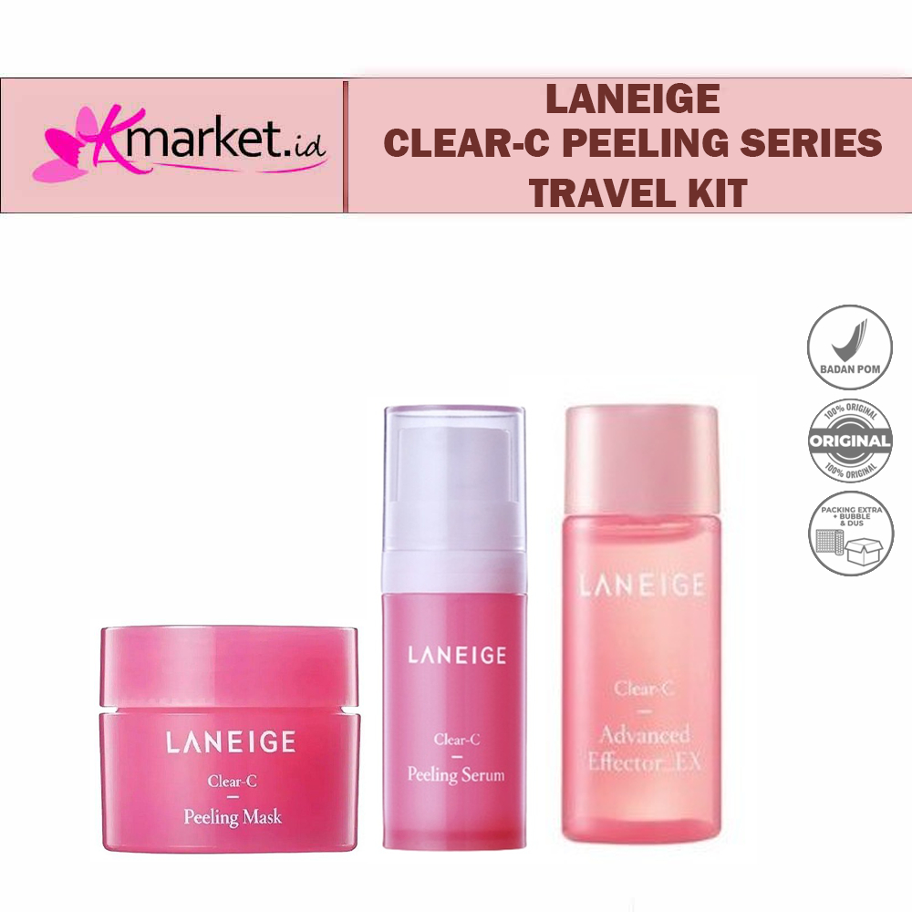 Laneige Clear C Peeling Advanced Effector_EX 15ML | Peeling Serum 10ML | Peeling Mask 15ml Trial Kit