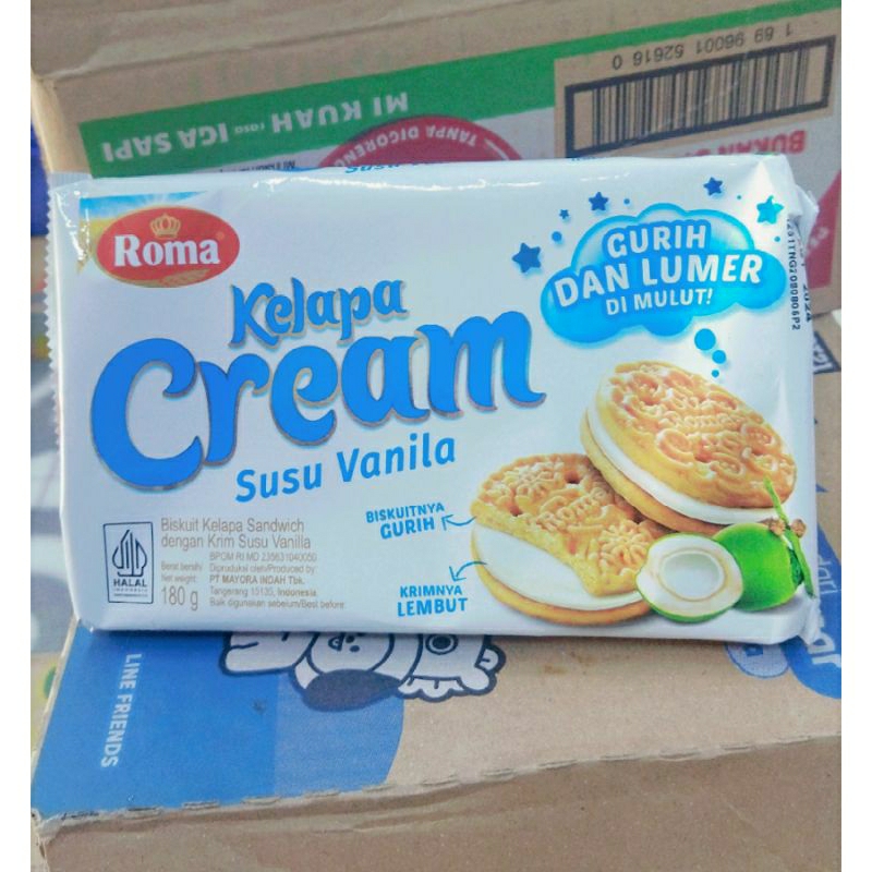 

roma kelapa cream susu vanila 180g