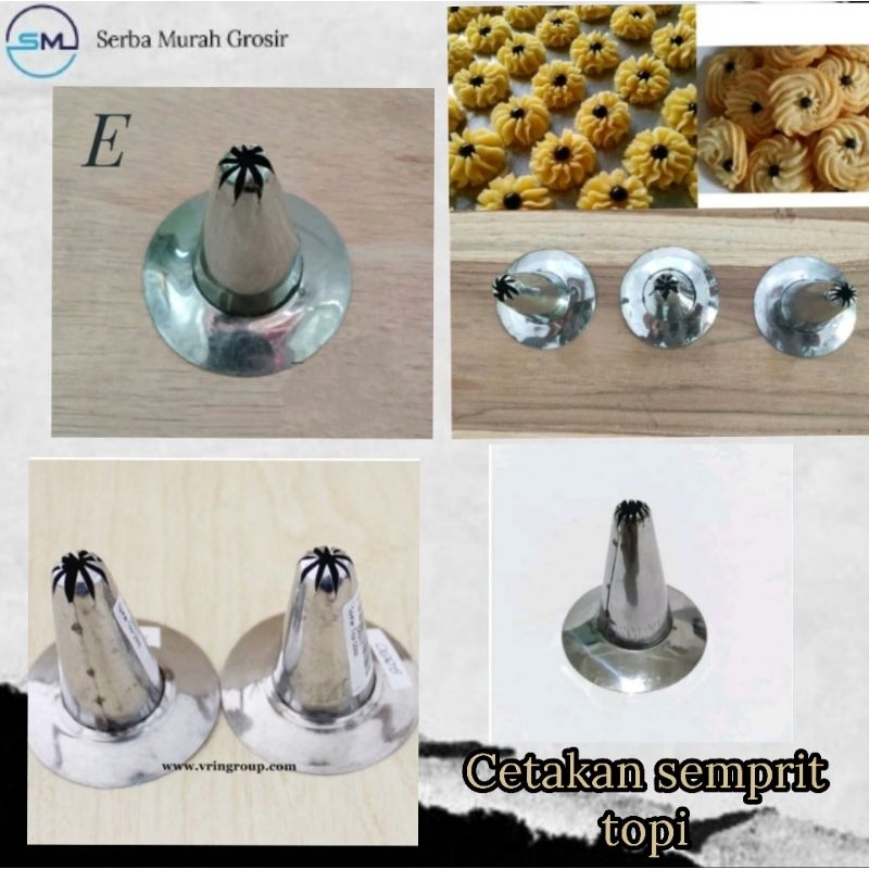 spuit kue kering/cetakan kue sagu/alat hias kue/cetakan semprit top