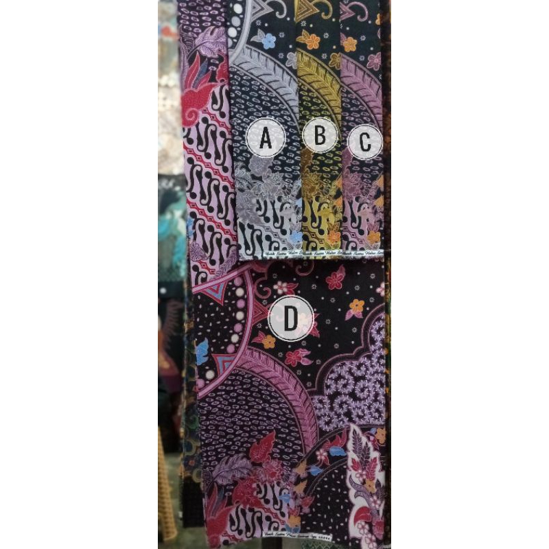 Kain Batik KS Meteran Bahan Bsy Foil Gamis Seragam Pkk Sarimbit Kemeja