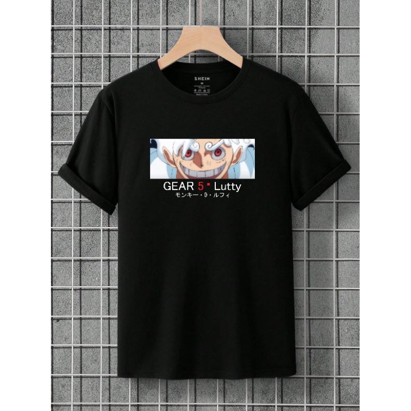 Kaos distro T-shirt baju pakaian atasan Anime one piece 5 gear wibu jepang Cewe/cowo/pria/wanita