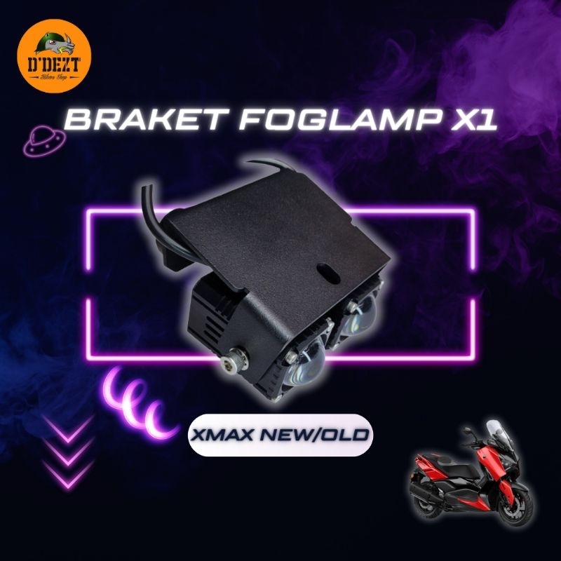 BRAKET LAMPU LED DUROMOTO X1 M1 YAMAHA XMAX DUDUKAN LAMPU TAMBAHAN BAWAH HEADLAMP YAMAHA XMAX YAMAHA