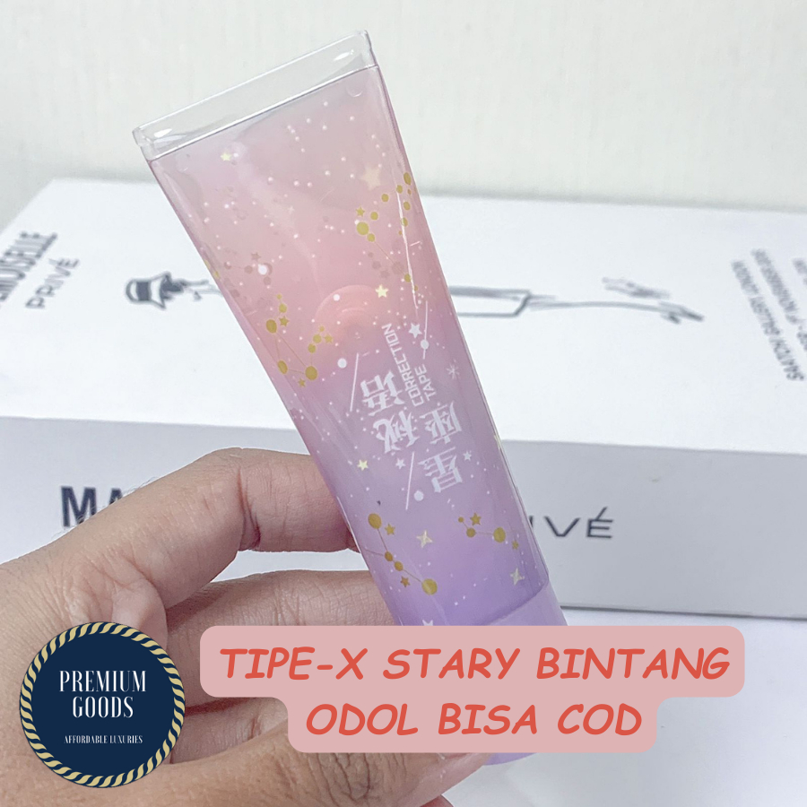

TG-3303 CORRECTION TAPE STARRY BINTANG BESAR / TIPEX MEWAH MOTIF TERBARU KEKINIAN TERSEDIA 3 VARIAN WARNA