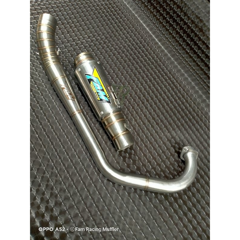 KNALPOT FAM FFA MX KING MX NEW SATRIA FU KARBU 155CC 200CC PORTING BORE UP HARIAN