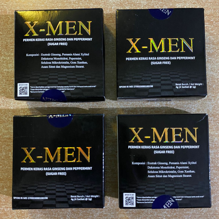Permen X Men ,kuat & Tahan Lama, BPOM RI MD 270933000100198