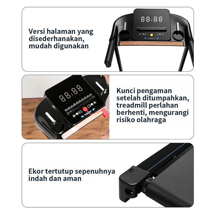 Treadmill Elektrik jf/Treadmill /Treadmill Listrik Lipat Rumah /Treadmill yang sangat tenang
