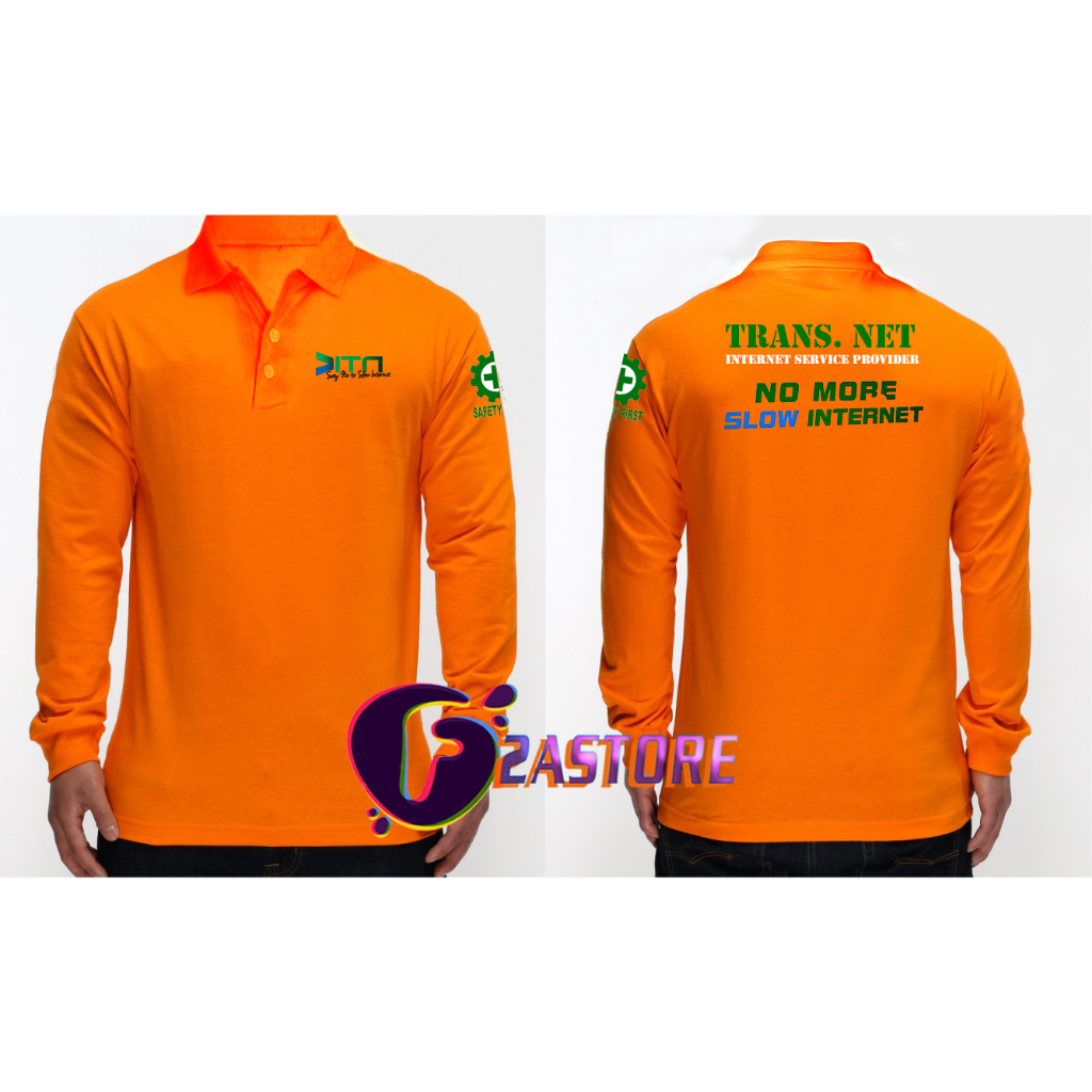 Baju kerah Model KAOS KERAH PT. INDONESIA TRANS NETWORK the best internet service provider F2ASTORE