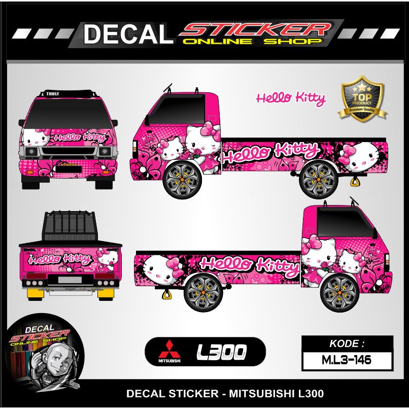 Paket Sticker decal FULL BODY sticker mobil pick upL300