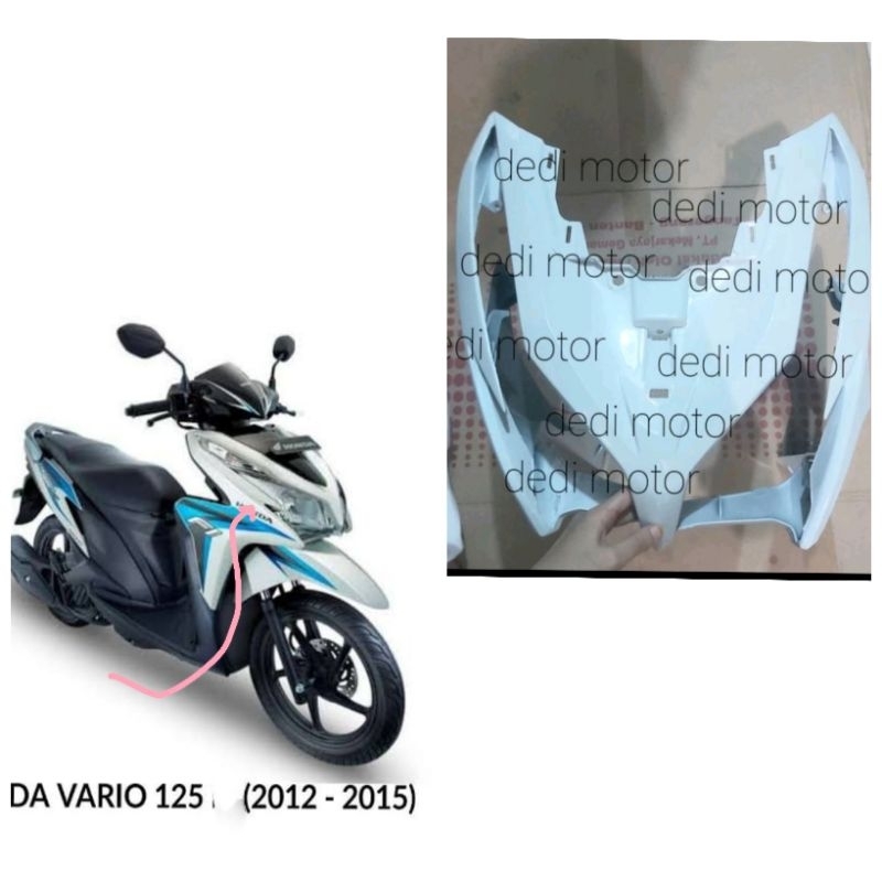 Tameng depan vario 125 Lama PUTIH 2013-2015 / COVER DEPAN VARIO 125 warna putih tameng depan vario t