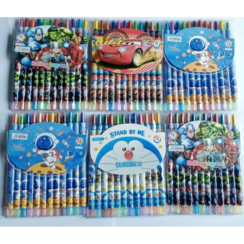 

promo crayon putar 12 warna / crayon panjang isi 12 pcs