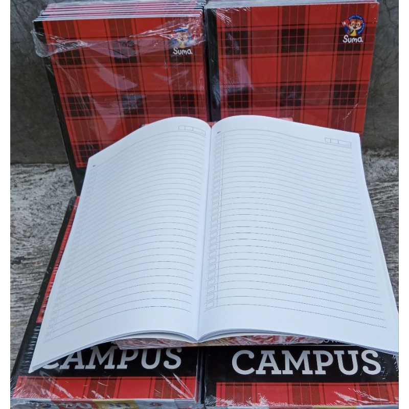

MilL promo isi 5 pcs buku / buku tulis suma campus 50 lembar / buku catatan ukuran boxy