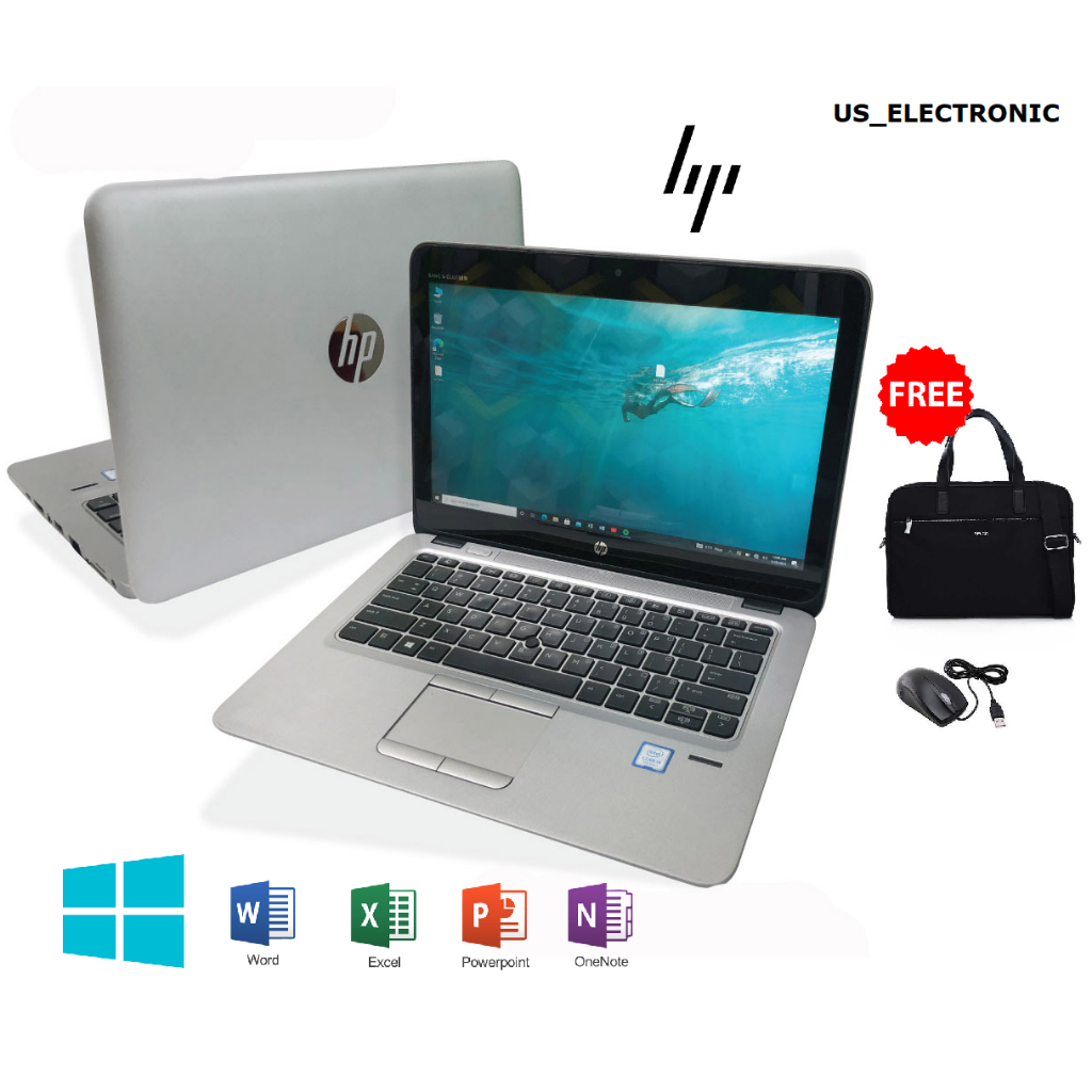 Laptop Touchscreen HP Elitebook 820 G3 i5 gen 6 RAM 16GB/256SSD FREE MOUSE DAN TAS