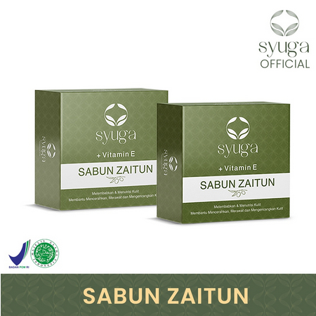 Syuga Sabun Zaitun with Vitamin E Olive Bar Soap 100gr