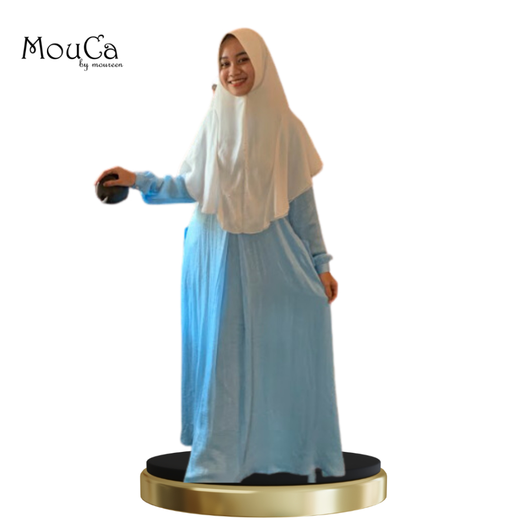 SET SYAR`I NASHIHA PREMIUM / SET HIJAB / SET BIRU PUTIH / SET MUSLIMAH