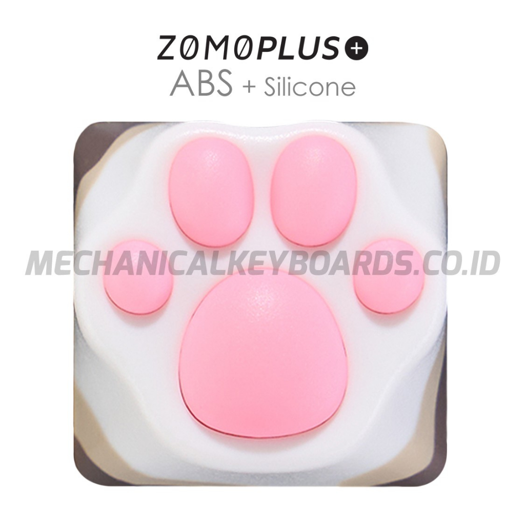 ZOMO Cat/Kitty Paw Multi Color ABS+Silicone Keycap (Ragdoll Cat)
