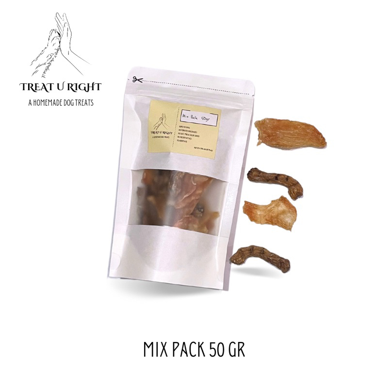 Snack Anjing / Cemilan Anjing / Dog Treats Mix Pack 50gr
