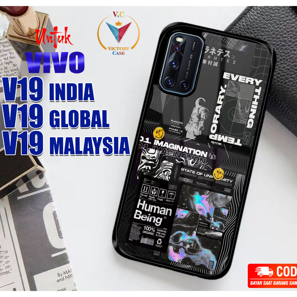 Case Vivo V19 India V19 Global V19 Malaysia Victory Case Motif [ PCKTA ] Case Hp Glossy Casing Hardc