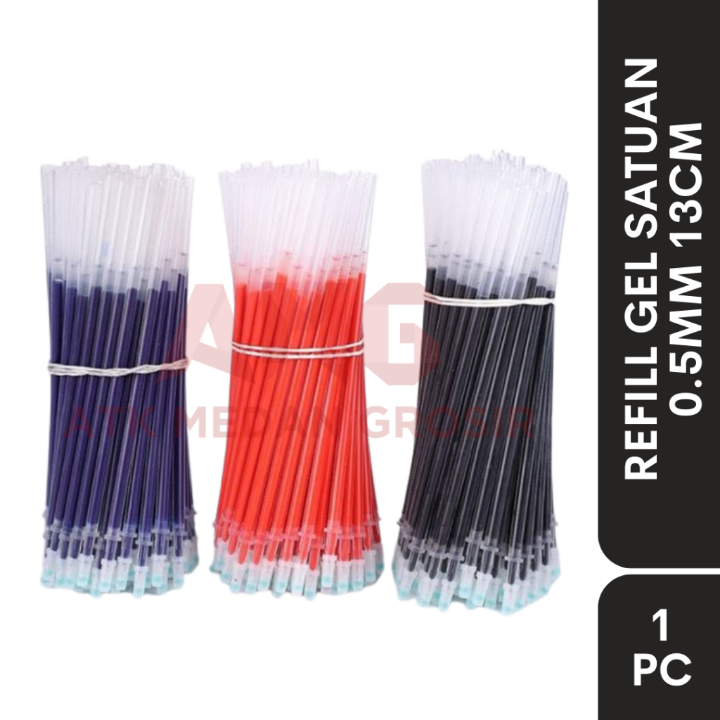 

REFILL GEL SATUAN 0.5MM 3 WARNA TINTA BISA PILIH PER PCS