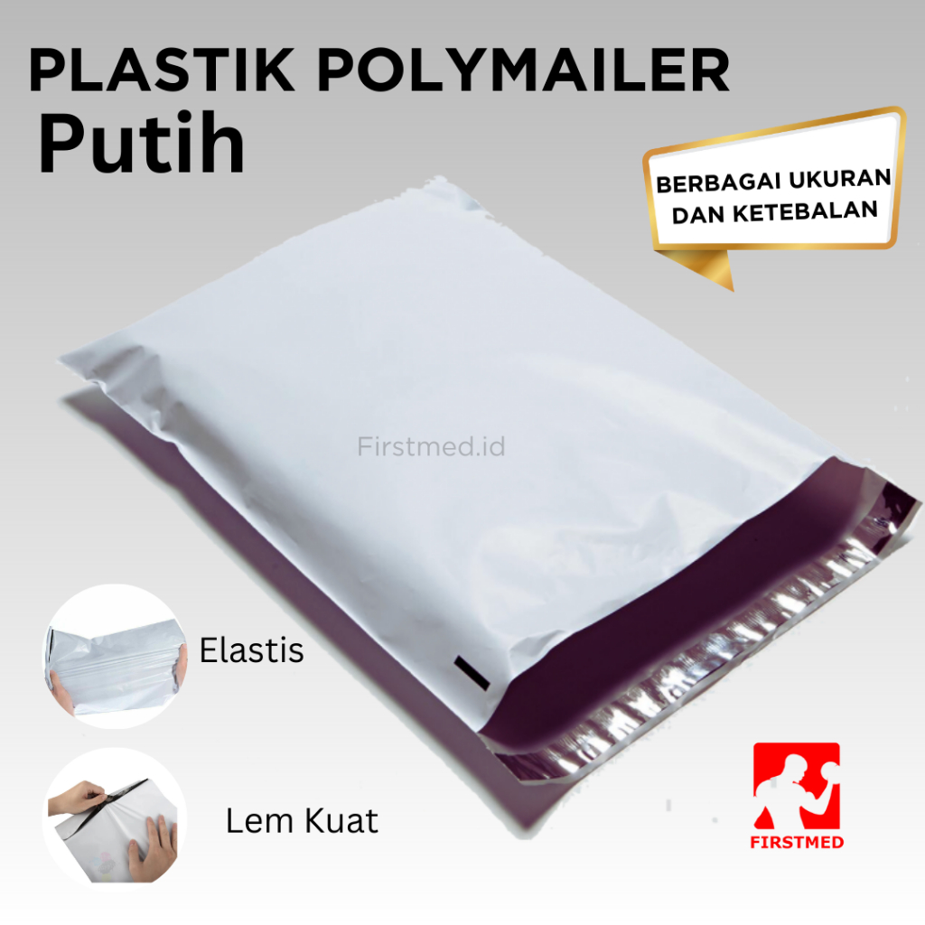 PLASTIK POLYMAILER 35x50 30x40 17x30 25x35 20x30 PUTIH PLASTIK POLIMER PACKING PLASTIK PACKING