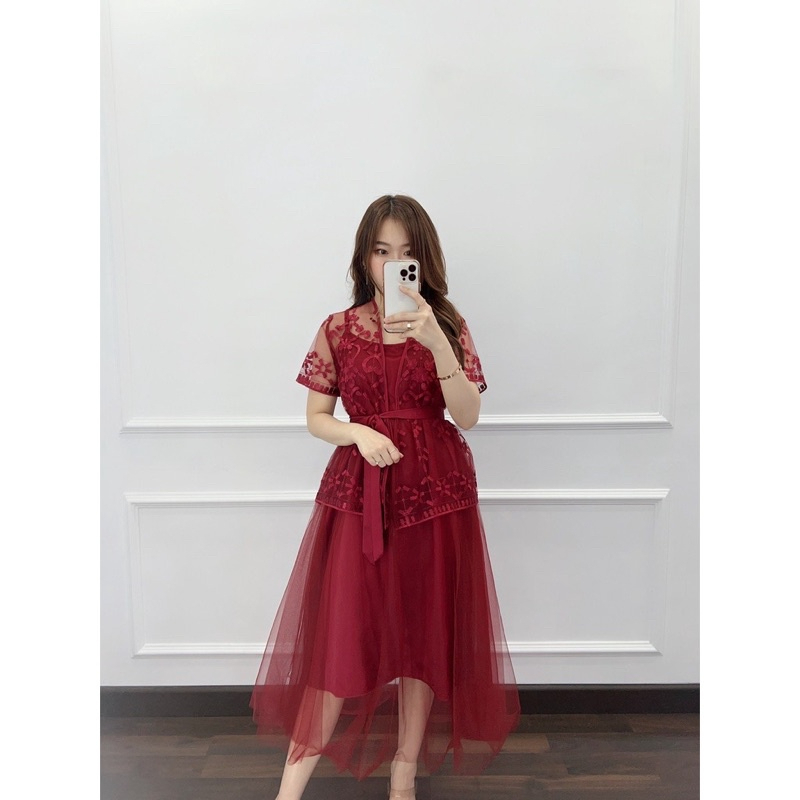 NEW DRESS gaun wanita natal dress perempuan terbaru dresh brukat murah M L XL baju natalan