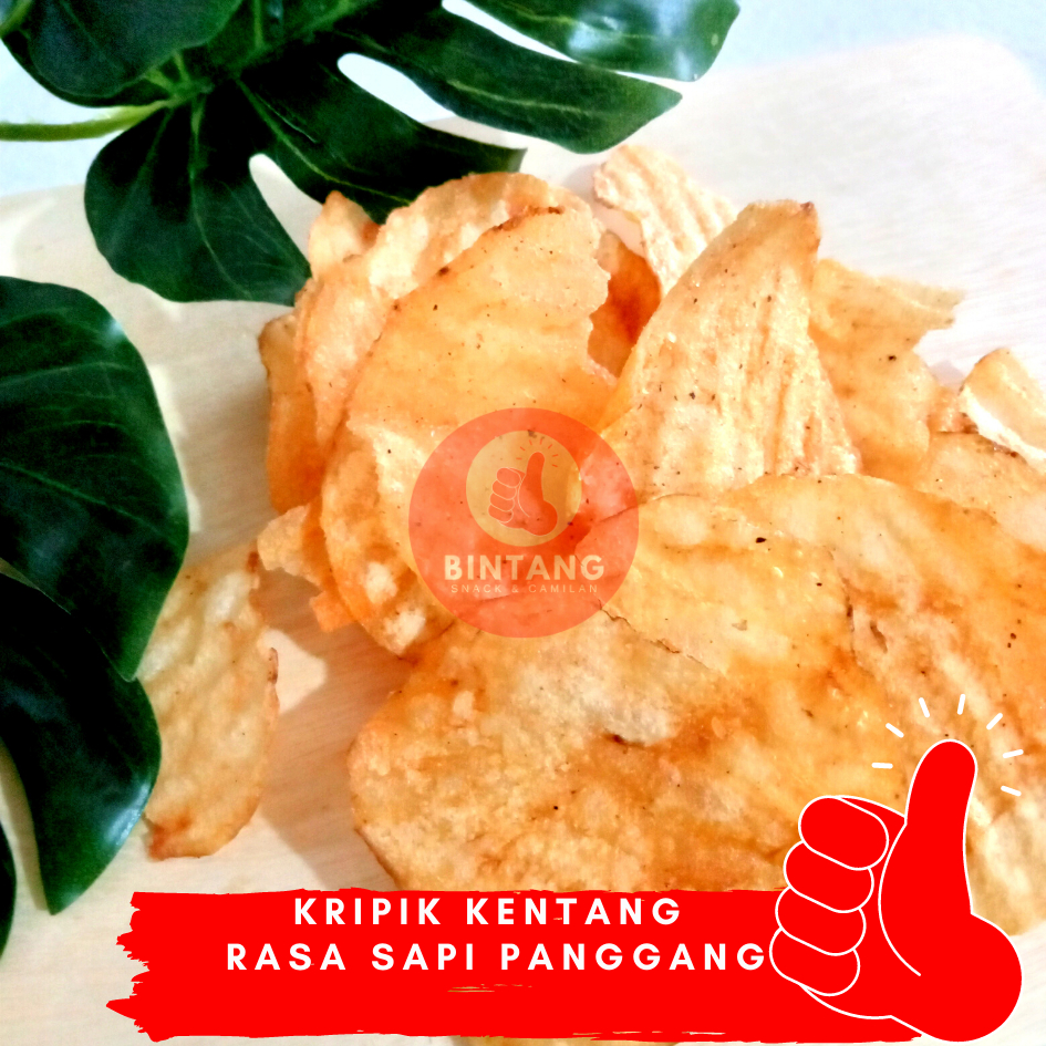 

Keripik Kentang rasa Sapi Panggang 200 gr