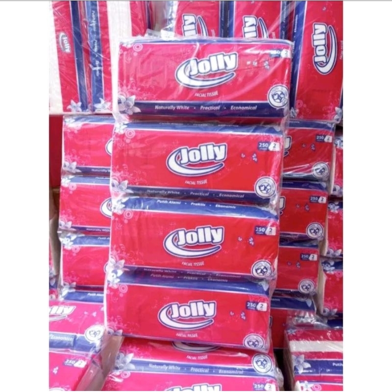 Tissue Jolly dan Passeo 2Ply 200-250 Sheet 4 Pack Harga Ekonomis