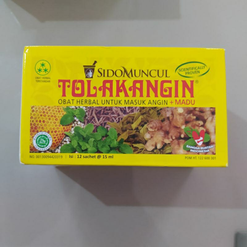 

Tolak angin cair sido muncul 1 box 12 sachet