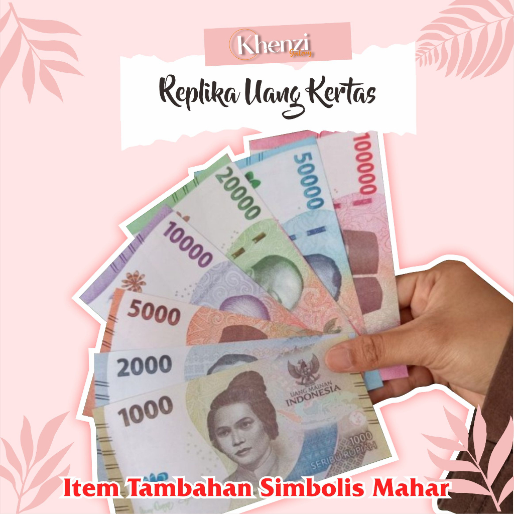 MH1 Replika Uang Kertas uang mainan untuk simbolis mahar