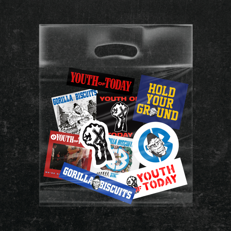 

Stiker Youth Of Today & Gorilla Biscuits Band Harcore Punk Stiker Vinyl Anti Air - 10pcs