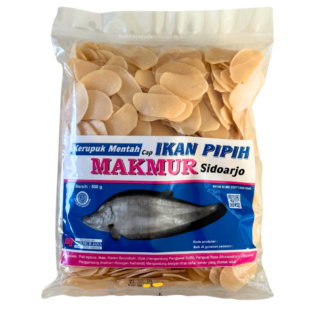 Kerupuk Ikan Mentah Cap Ikan Pipih 500g