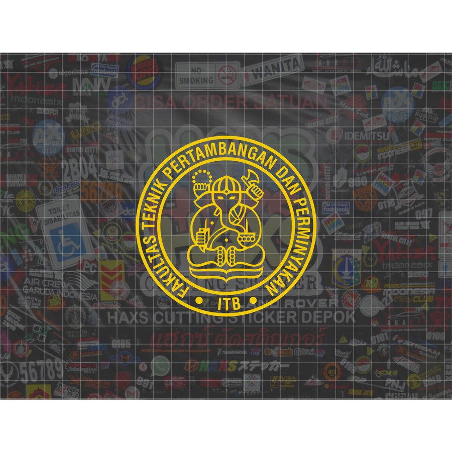 Cutting Sticker Fakultas TPP ITB Ukuran 10 Cm Untuk Motor Mobil