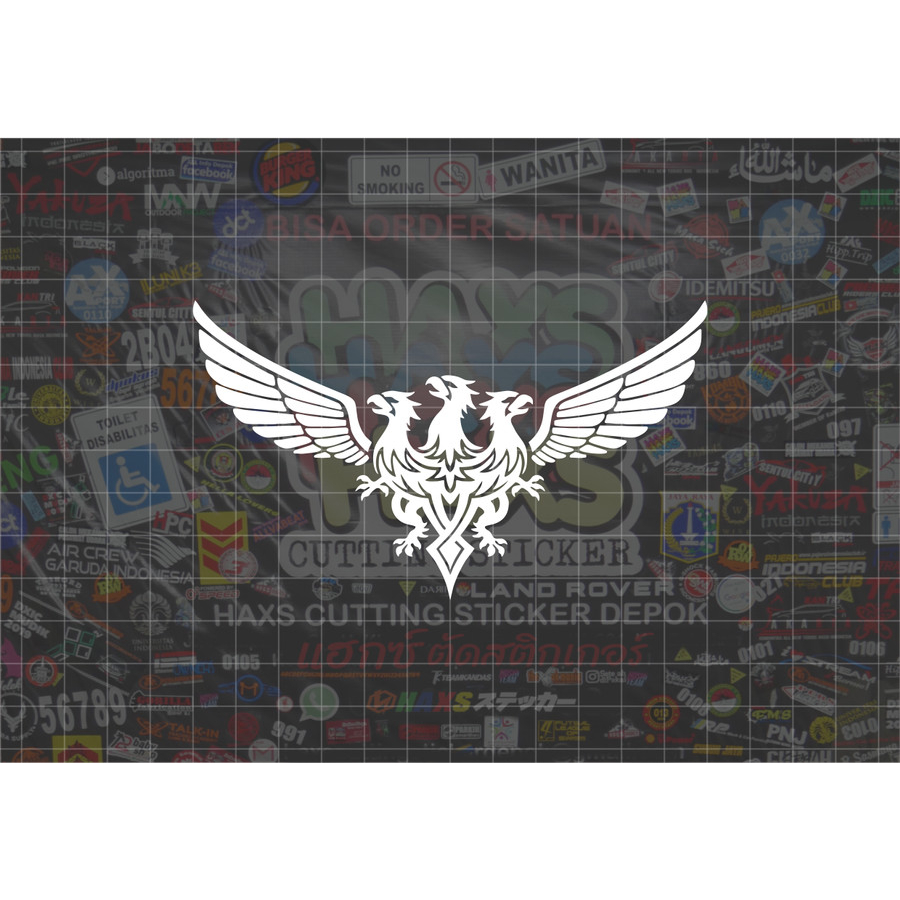Cutting Sticker Elang Vector J Soul Brother Ukuran 12 Cm Motor Mobil