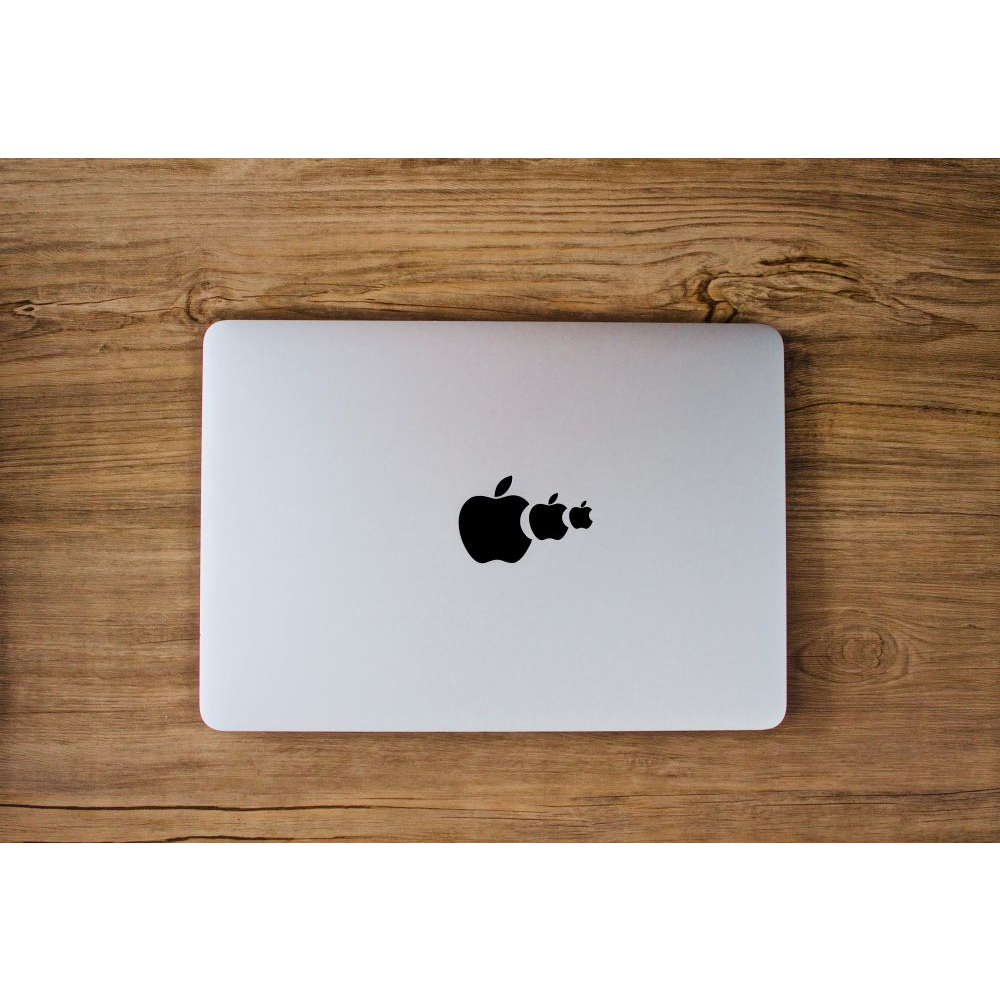 Stiker Decal Apple Eat Apple - Food Chain - Laptop Macbook Sticker