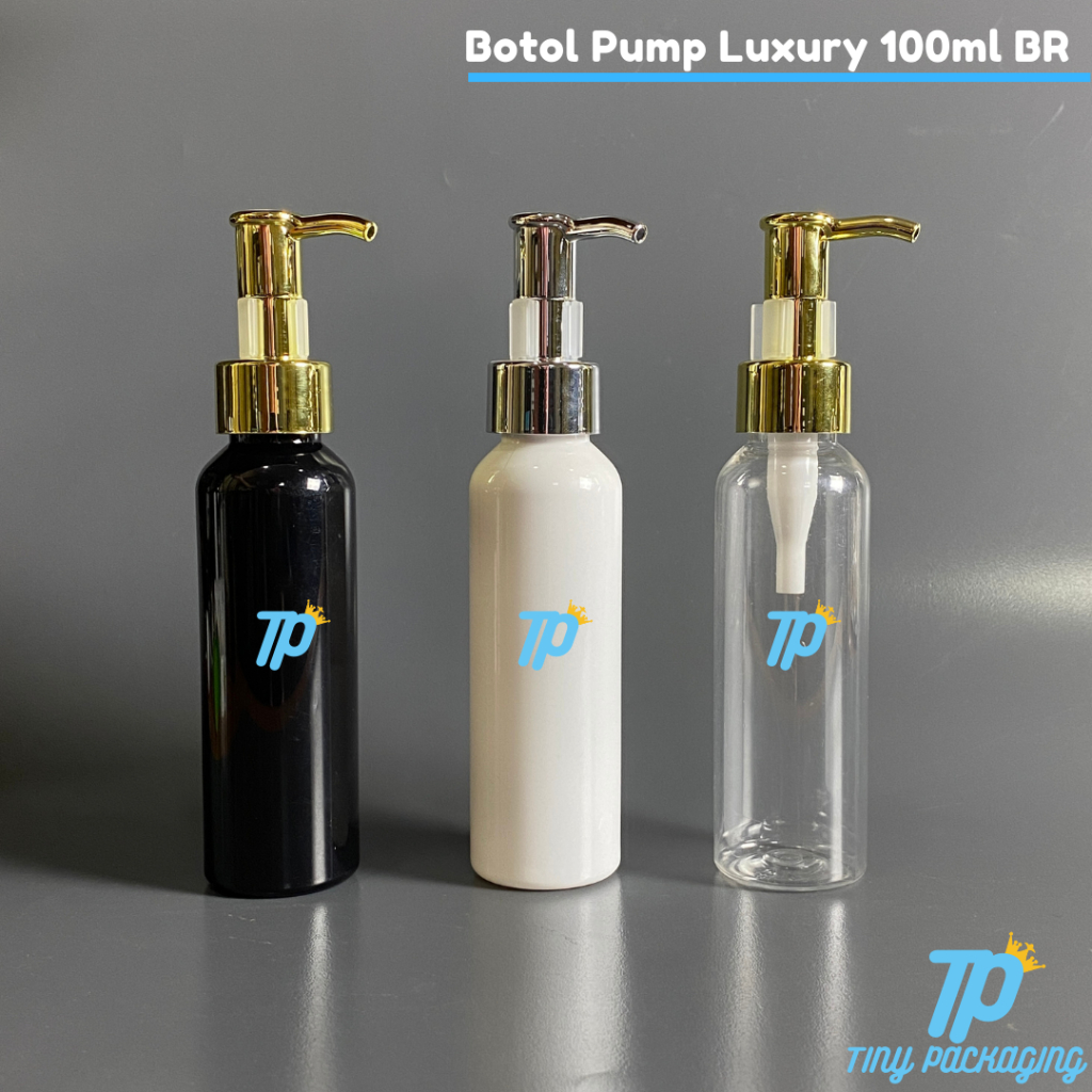 Botol Pump Luxury 100 ml | Botol Plastik 100 ml  pump | Botol 100 ml Pump Luxury