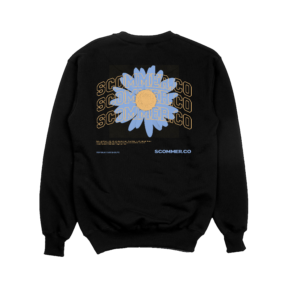 Scommer Crewneck Sun Flower Black