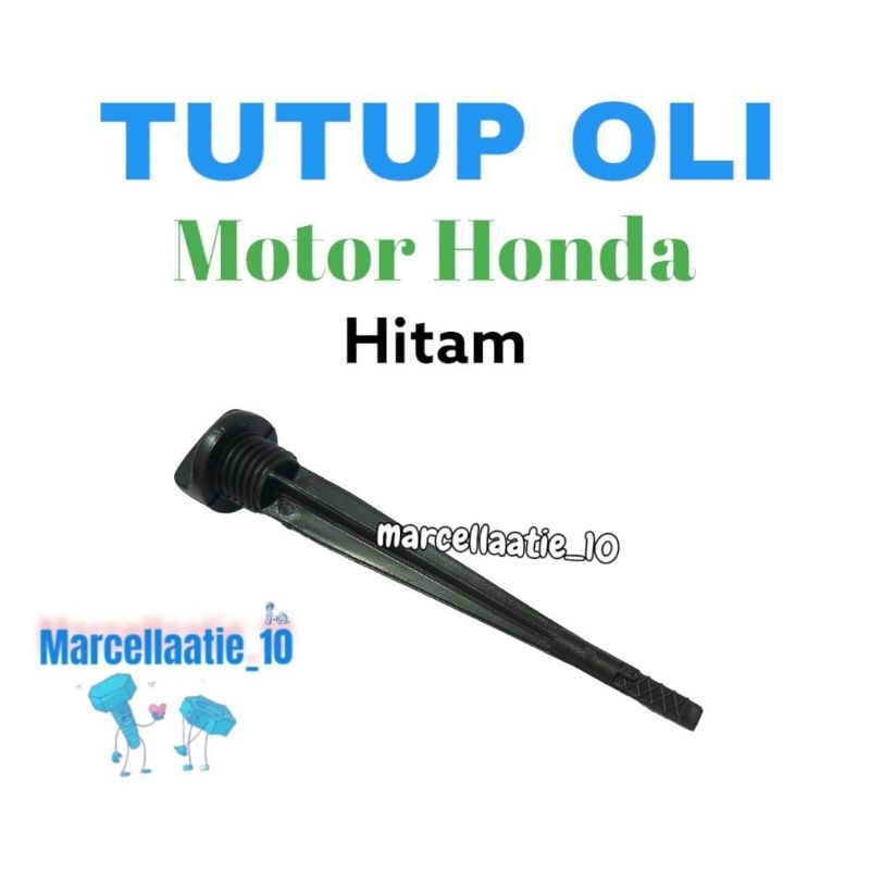 1 pcs TUTUP OLI MOTOR HONDA WARNA HITAM ITAM ITEM TUTUP OLI MURAH TUTUP OLI GROSIR TUTUP OLI HONDA T