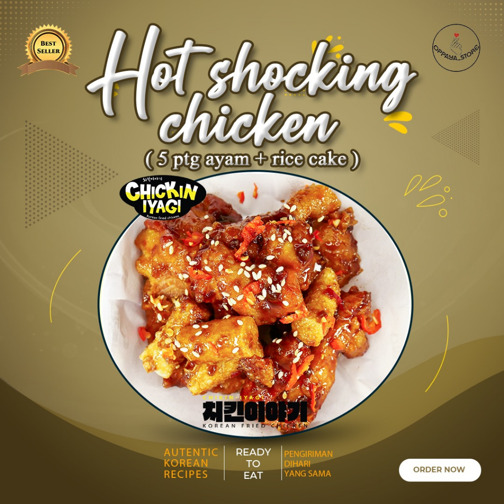 

Chickin Iyagi - Hot Shocking Chicken 5 Potongan Siap Saji Halal