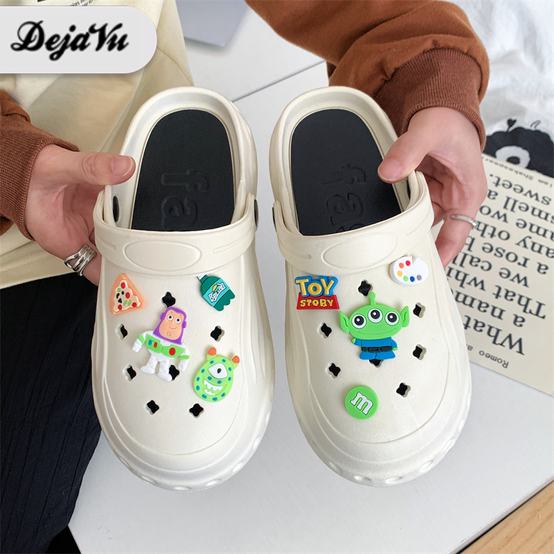 Dejavu Sandal Wanita Jelly Sendal Slop Baim Sandal Flip Flop Karet Empuk Nyaman Slip On Kekinian Ter