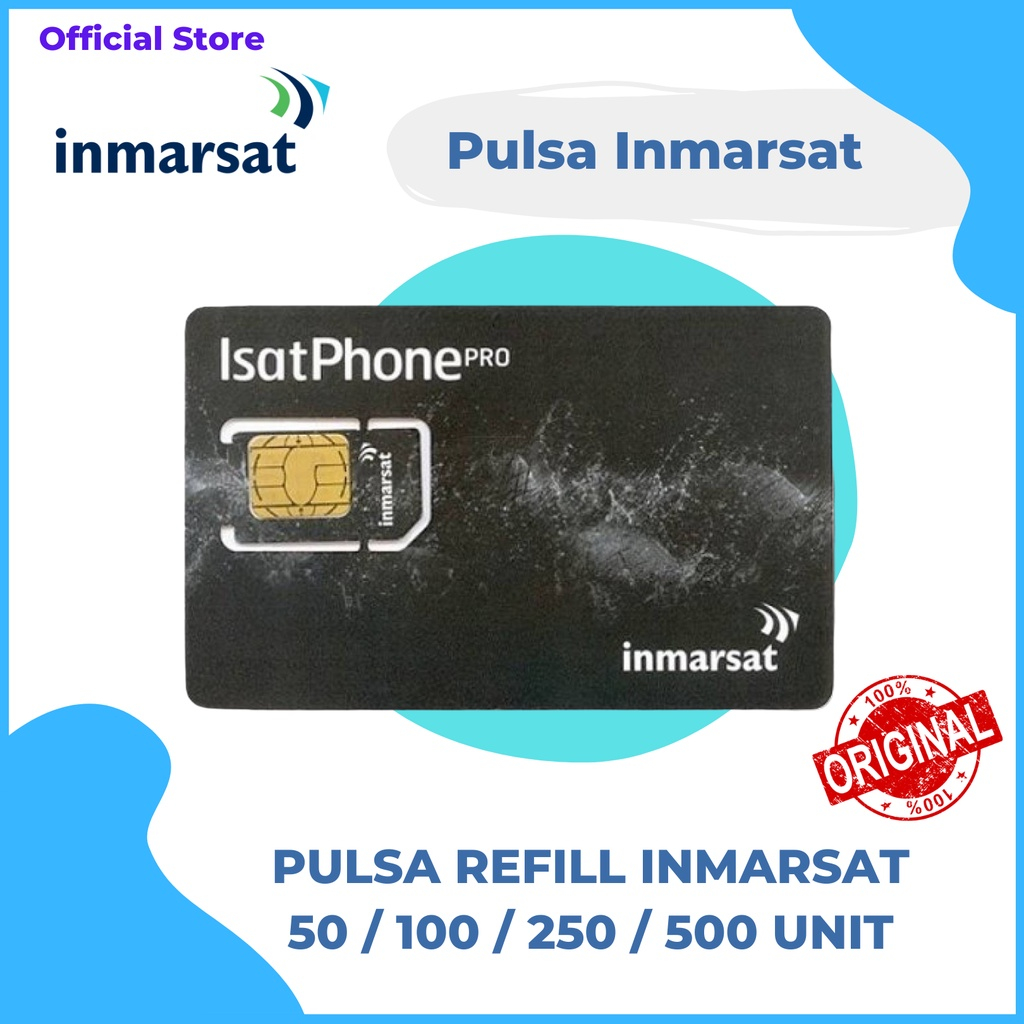 Voucher Inmarsat 100 Unit (Refill Telepon Satelit Inmarsat)