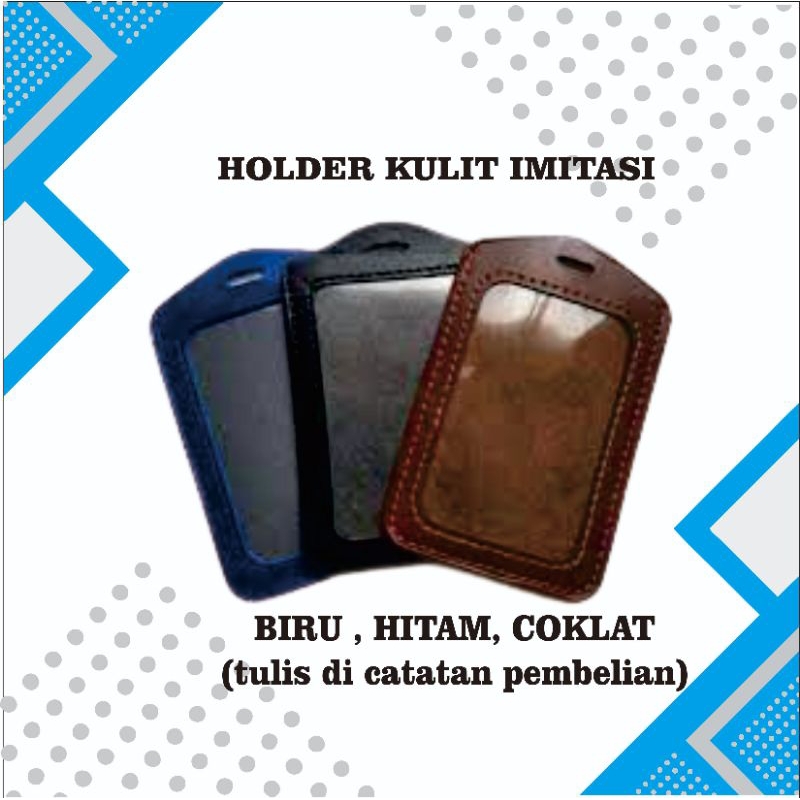 

holder / tempat id card kulit imitasi