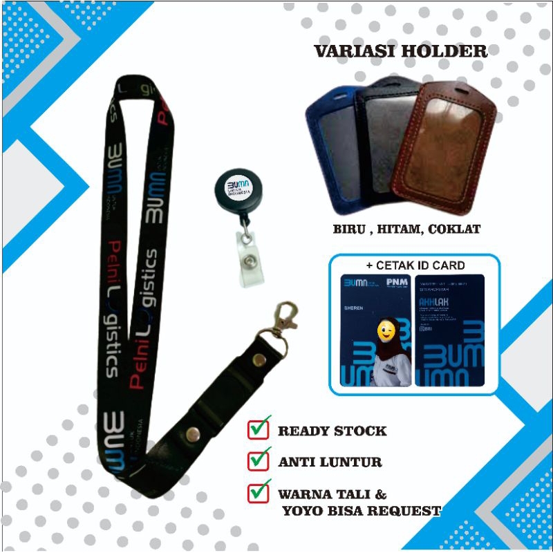 

lanyard Pelni logistic + yoyo + holder ready stock