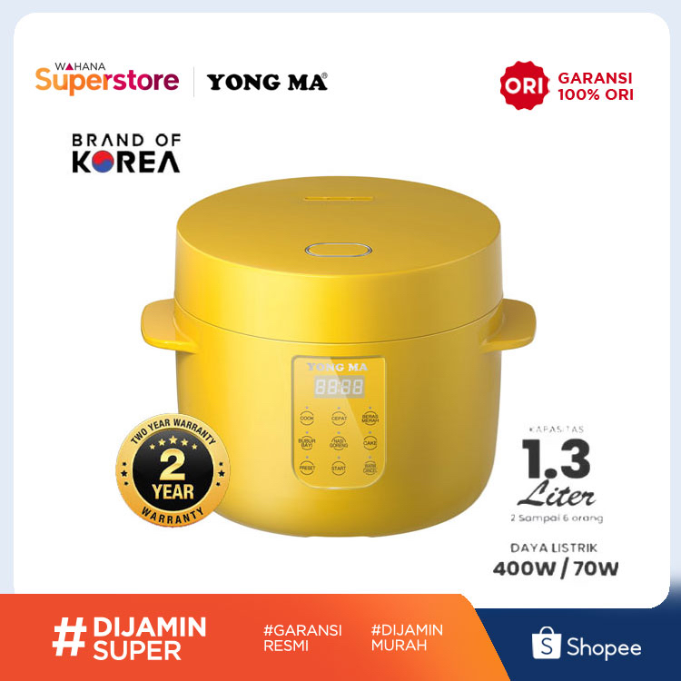 Yong Ma Digital Rice Cooker 3in1 1.3 L - SMC 8055 | SMC8055 Kuning