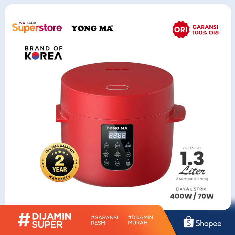 Yong Ma Digital Rice Cooker 3in1 1.3 L - SMC 8055 | SMC8055 Merah
