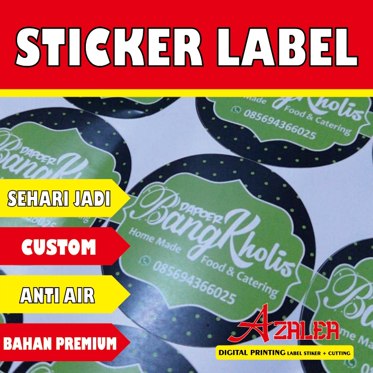 

Stiker Logo Label Makanan Minuman Bahan Sticker Bontak/Chromo quantac