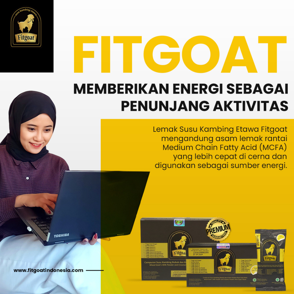 

Fitgoat Susu Kambing Etawa dengan asam lemak rantai MCFA yang baik untuk sumber energi