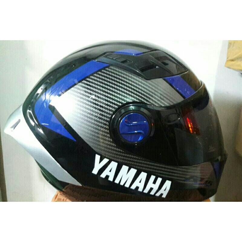 Helm Yamaha FullFace / Full Face Yamaha R15 V4 Original (Kondisi Fisik Sedikit Lecet / Random)