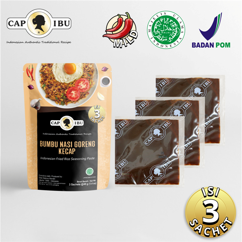 CAP IBU Paket Bumbu Nasi Goreng Sachet Pouch BONUS Bumbu Mie Goreng