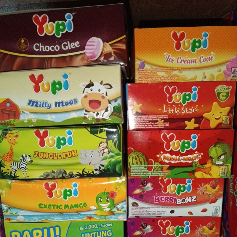 

Yupi eceran @500 isi 24 per box