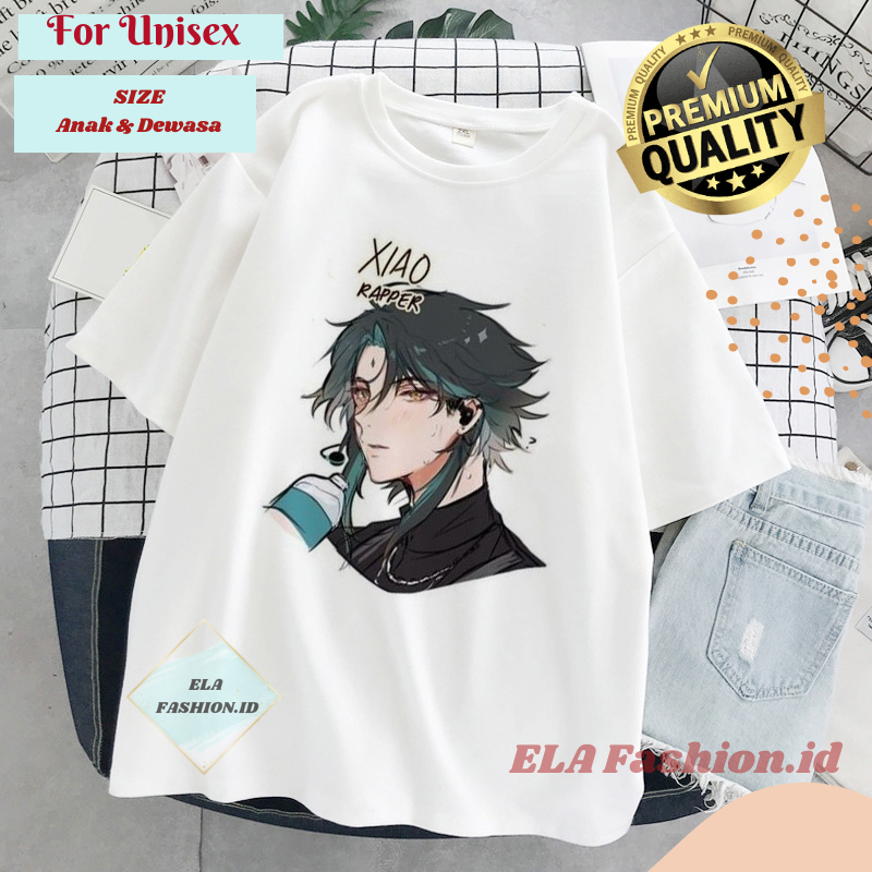Kaos Anime Xiao Kazuha  Venti Aether Anime Genshin Impact Manga