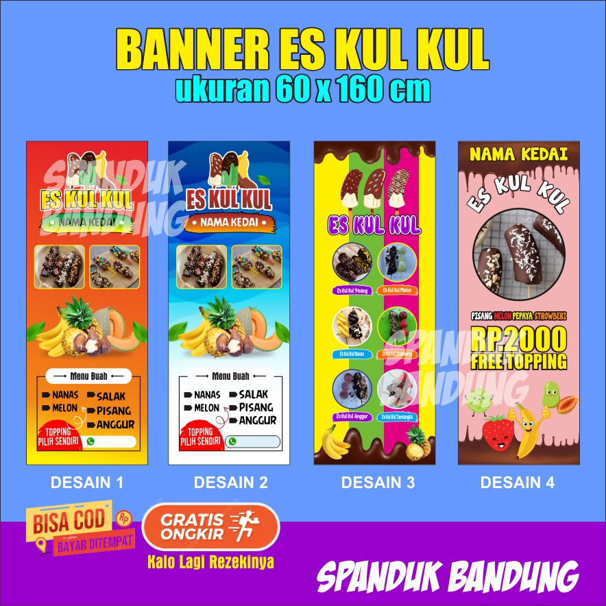 BANNER ES KUL KUL VIRAL / SPANDUK BANNER ES KUL KUL VIRAL / CETAK BANNER VIRAL